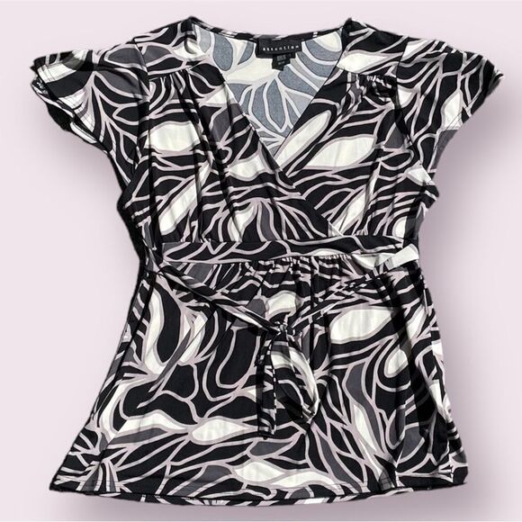 attention Tops - Attention Black Blouse Size Medium